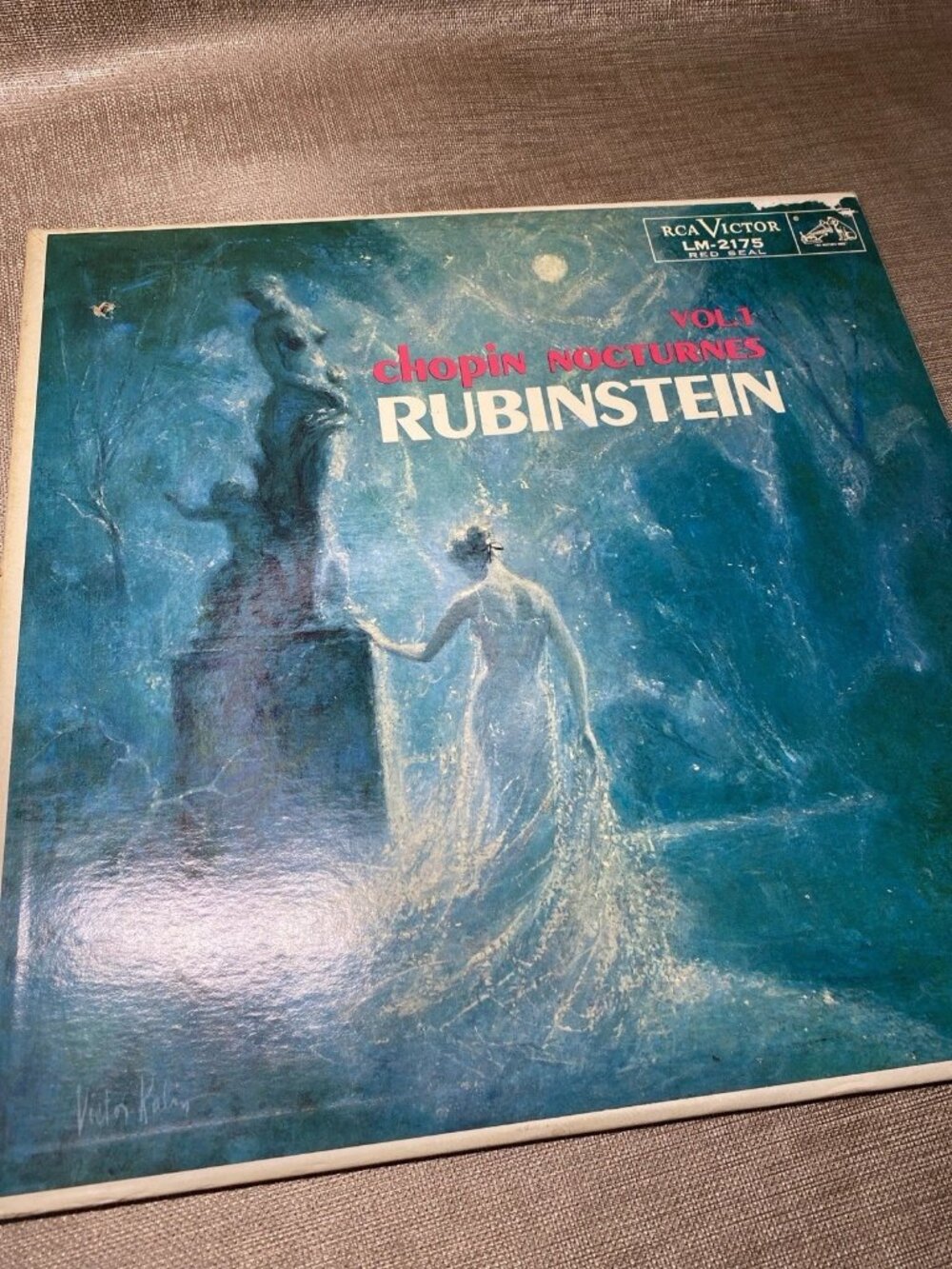 Chopin Nocturnes Vol 1 Rubinstein LP RCA Victor LM-2175 Red Seal Vinyl